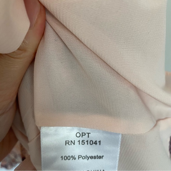 OPT One Pretty Time Pink Floral Long Sleeve Mini Dress Small - Picture 6 of 9